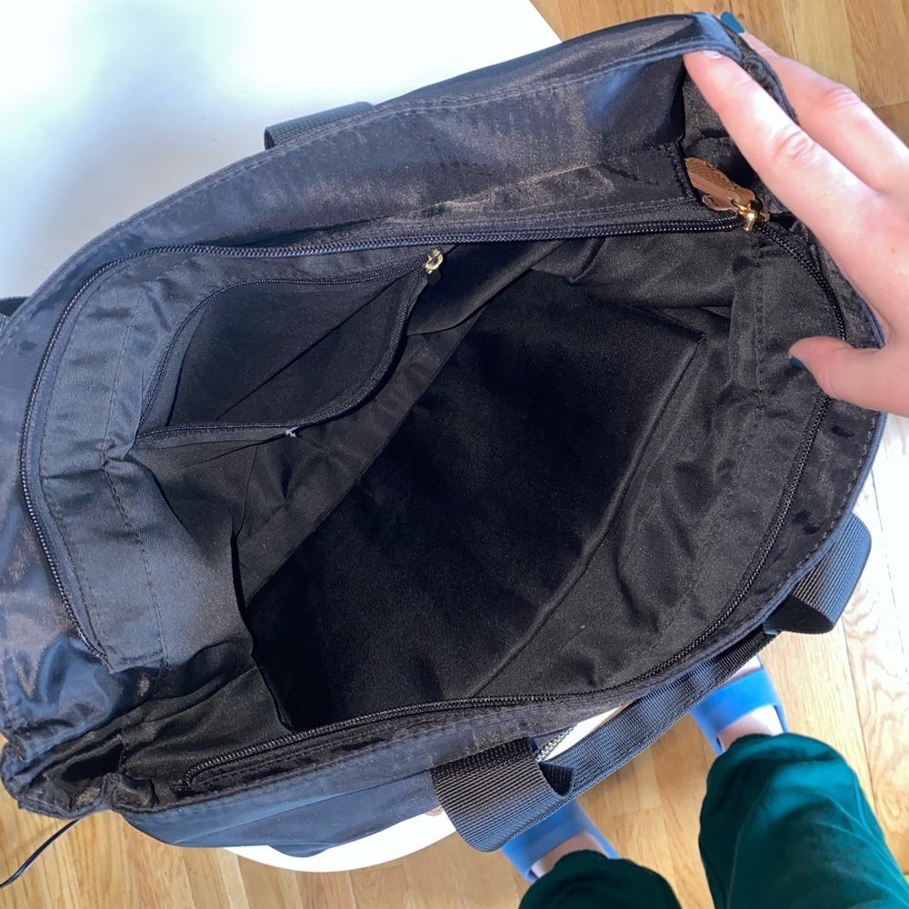 Black and Brown Tommy Bahama Nylon Work Tote Bag - Picture 6 of 8